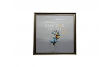 ภาพสีน้ำมัน-กรอบไม้พลาสติกสีเงิน